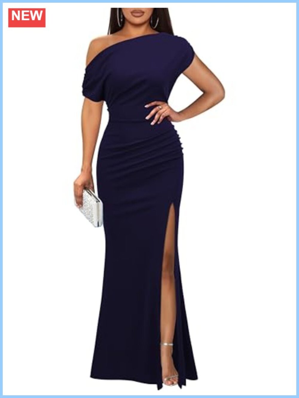 Sleeveless Off Shoulder Mermaid Bodycon Formal Evening Dress